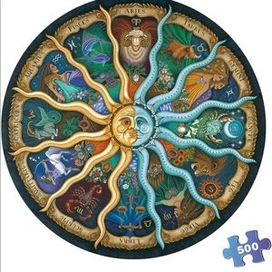Zodiac Horoscope Never Opened Round 500 Pieces